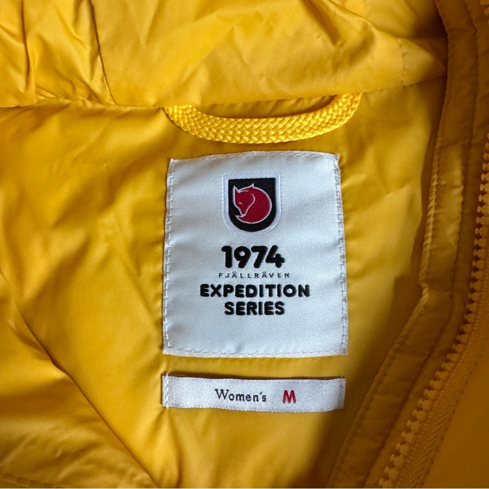 Fjallraven 1974 Expedition Lätt with Hoodie Yellow Medium Women’s - Picture 5 of 8